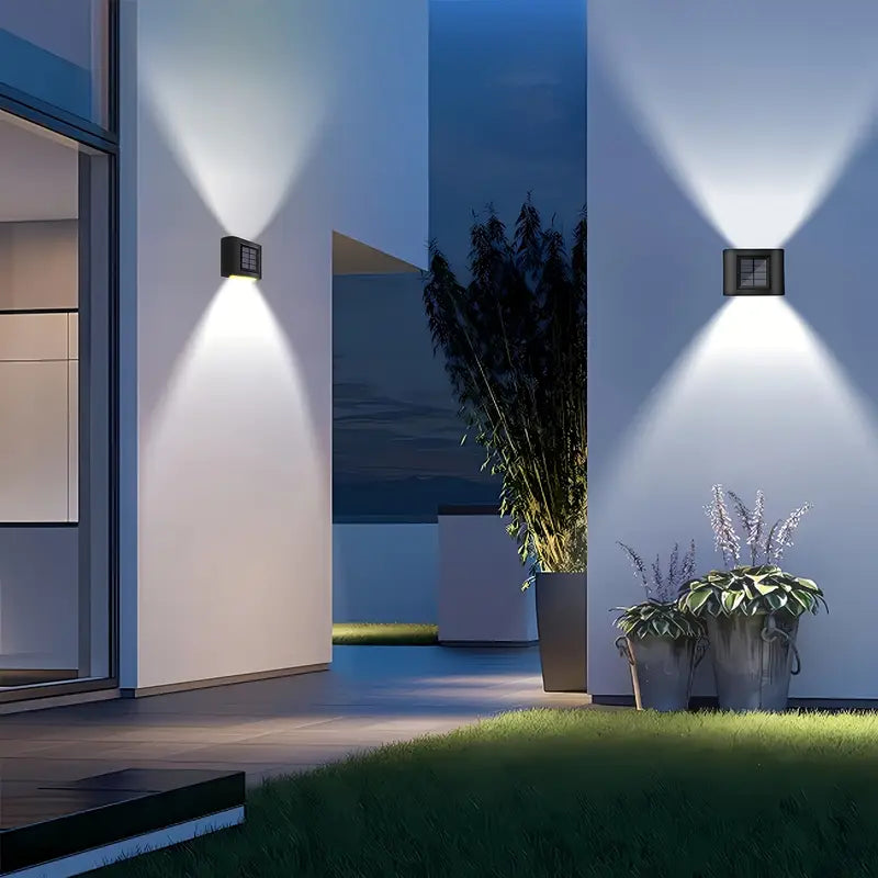 6 luces solares de pared LED