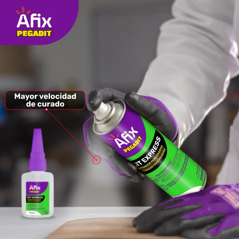 Kit Pegante 100 gr + 200 ml Afix Express