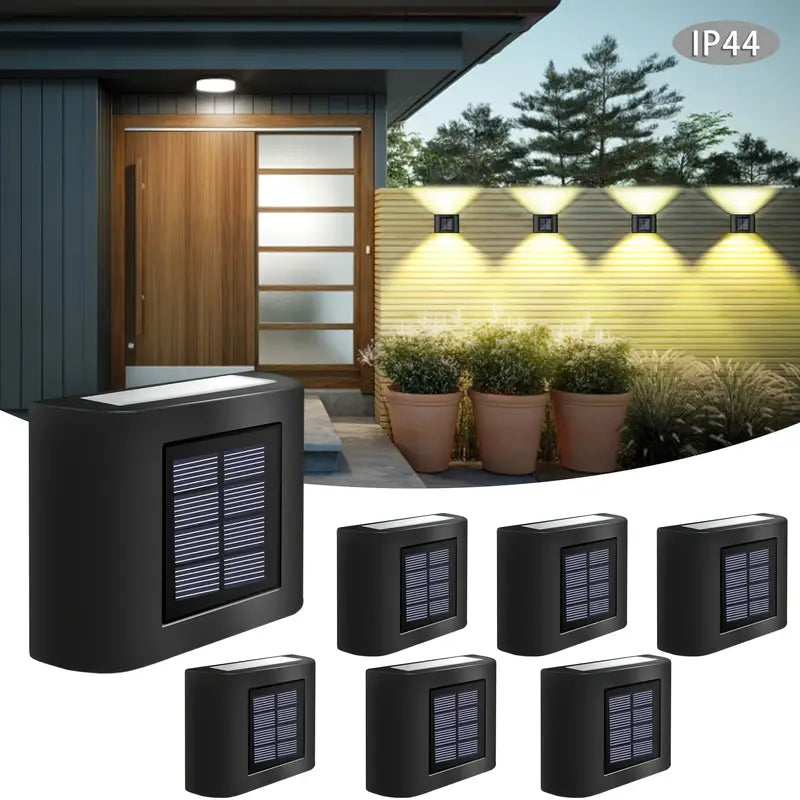 6 luces solares de pared LED