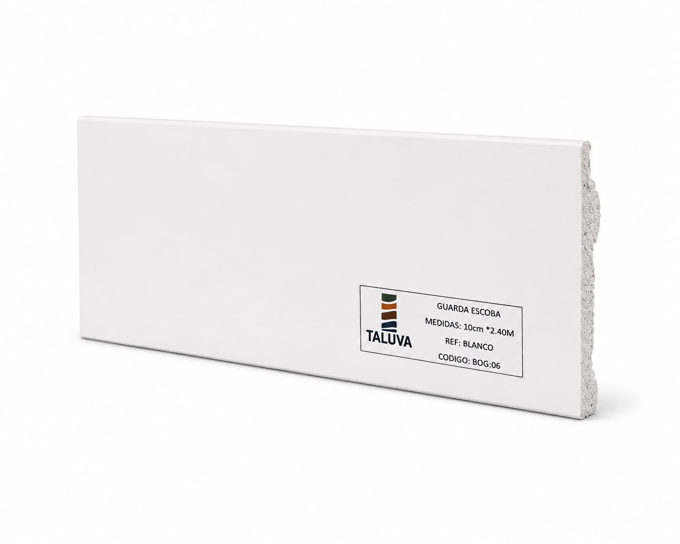 Guarda escobas Blanco 10cm
