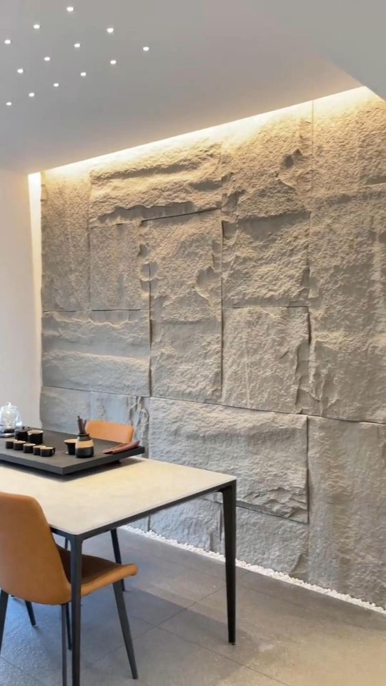 Piedra pu 60 x 120cm Gris