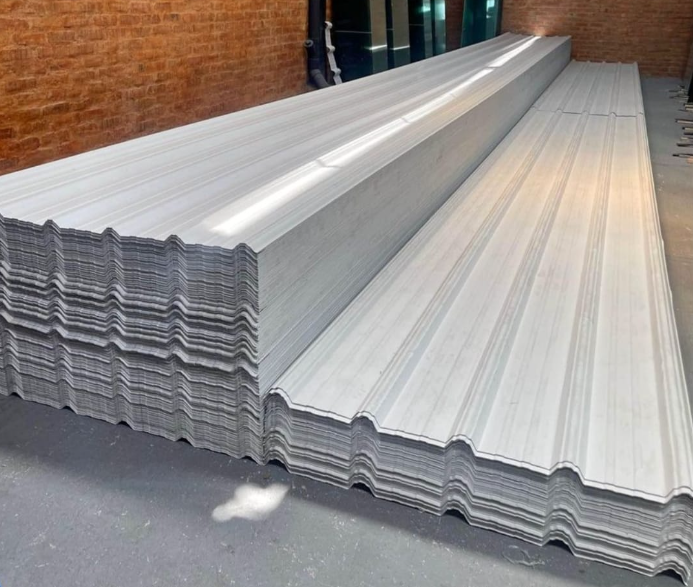 Teja Blanca 11.80 metros X 1.13Ancho x 11.80 M 2 Mm Cresta Baja Upvc