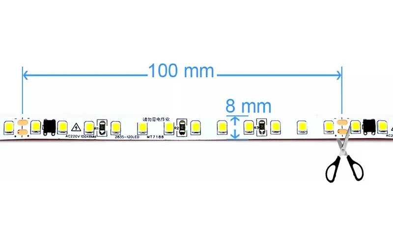Cinta Led 120 Leds/metro 110v Ip20 Rollo X 10 metros de largo