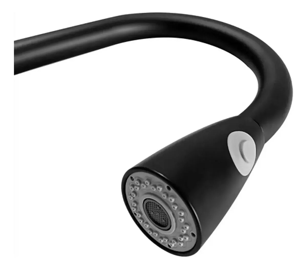 Llave Para Cocina Lavaplatos Extraíble Negro Flexible