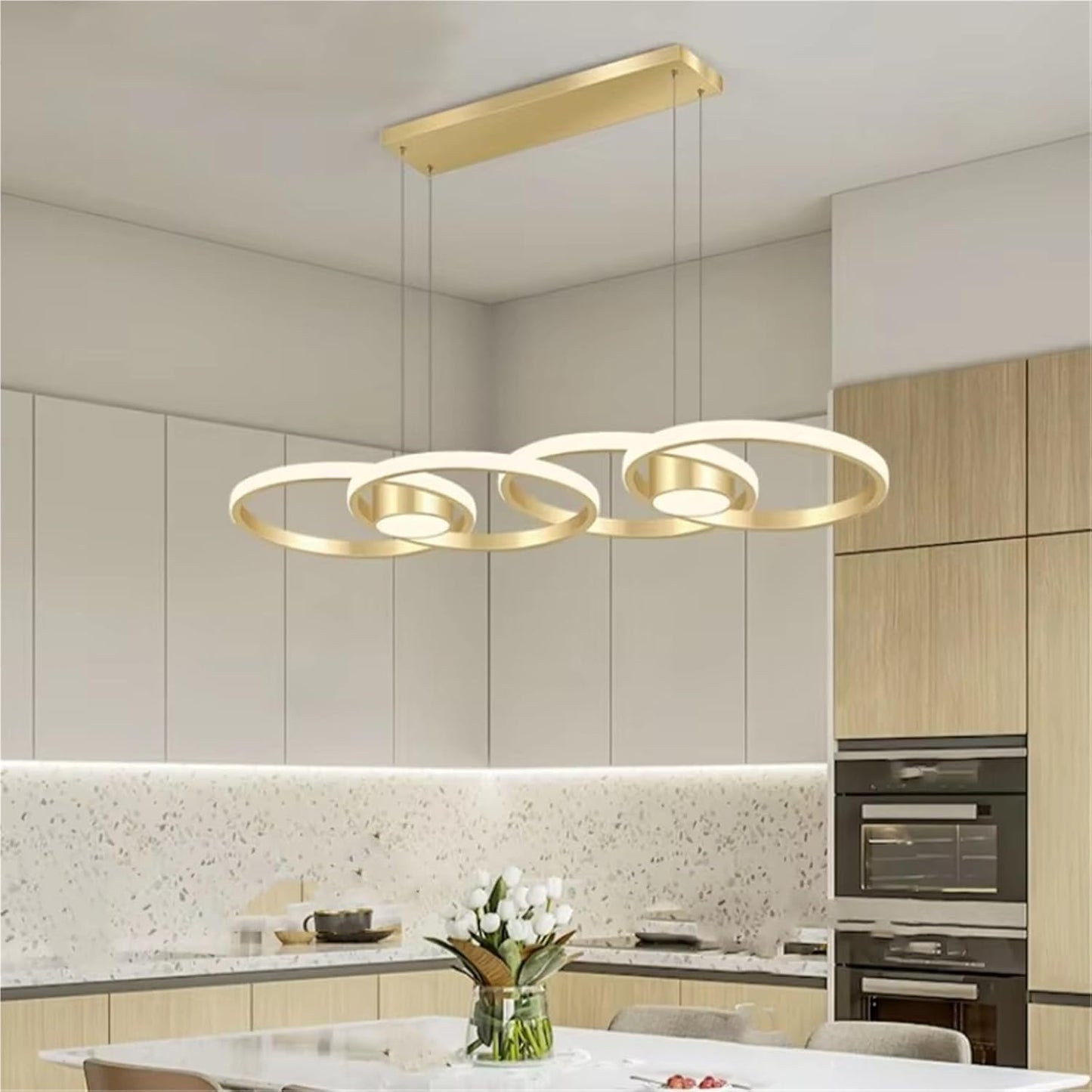 Lámpara de araña circular de aluminio minimalista moderna Cod LT09236