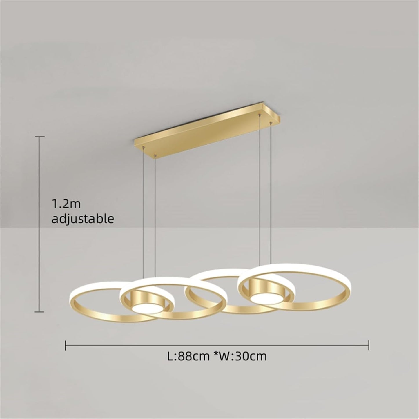 Lámpara de araña circular de aluminio minimalista moderna Cod LT09236