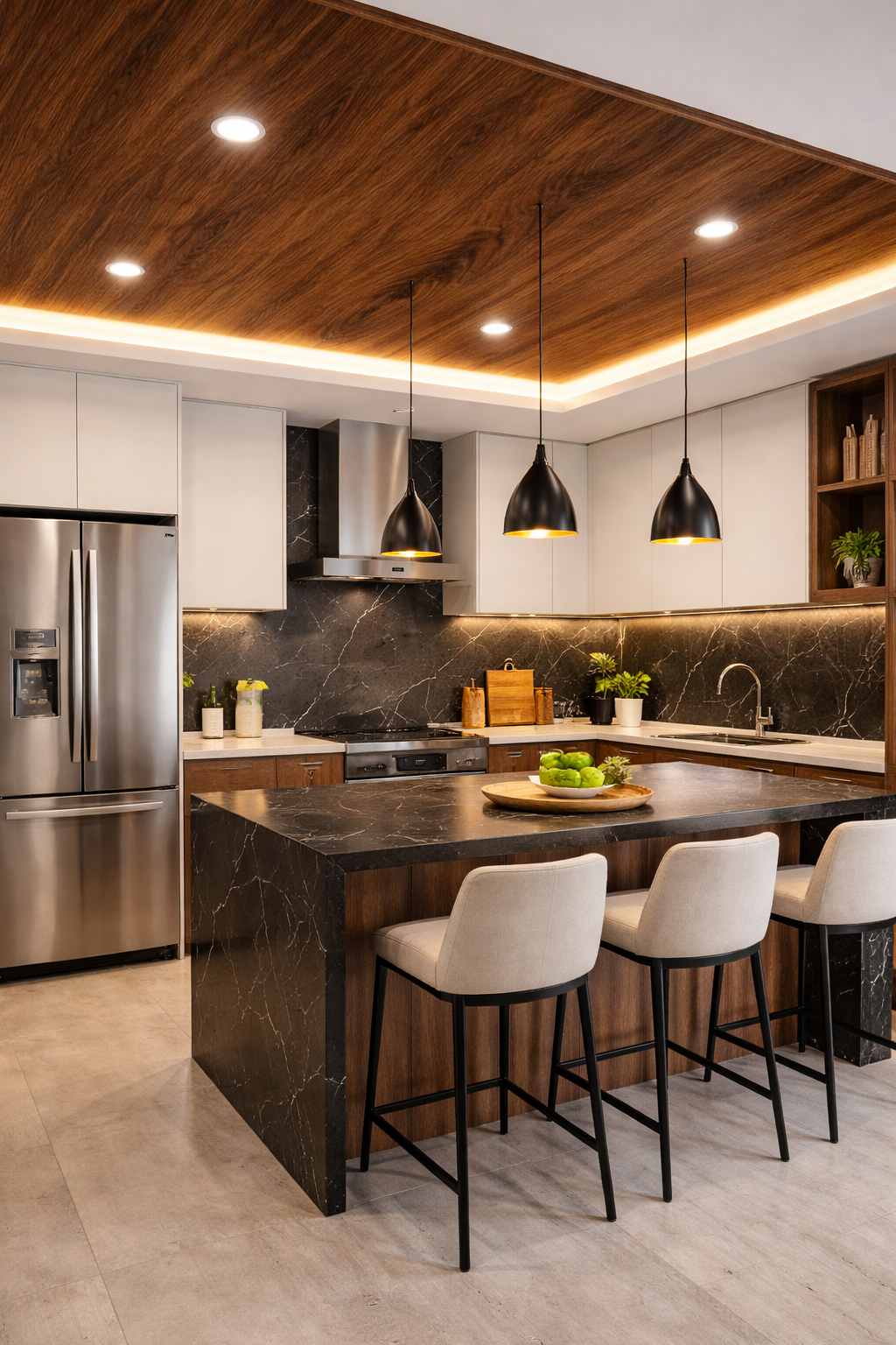 Cielo Raso PVC Tipo Cedro # 101-78