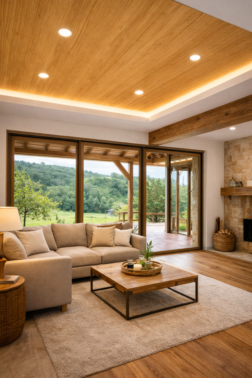 Cielo Raso PVC Tipo Cedro # 21 - 2