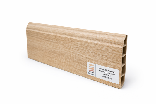 Guarda escobas Roble claro