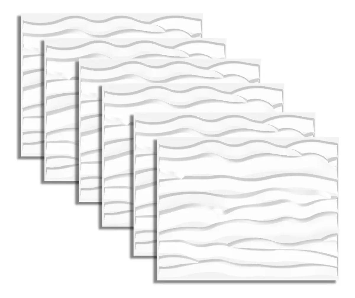 Panel 3d Fibra Vegetal Caja X 6 Unid 80cm x 62.5cm - Caja x 6 unidades