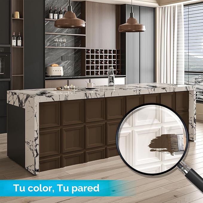 33 paneles de pared texturizados en 3D Blanco