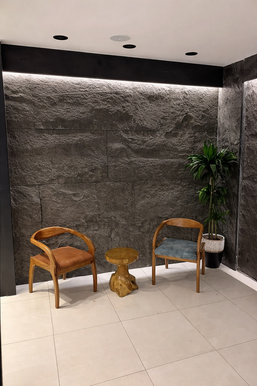 Piedra pu 60 x 120cm cafe