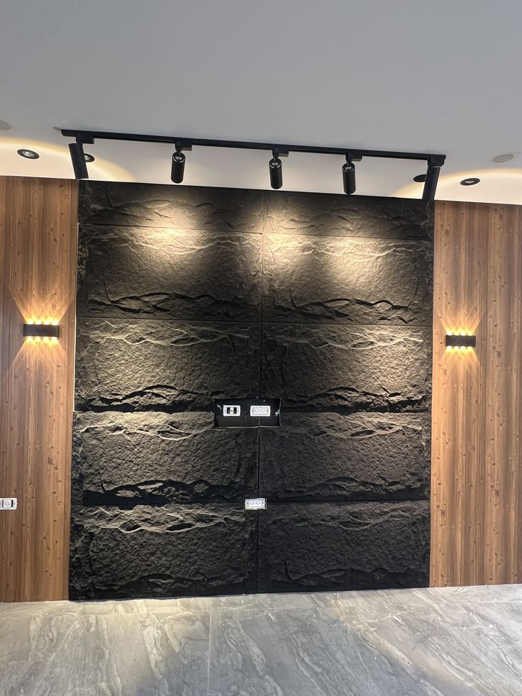 Piedra pu 60 x 120cm negra