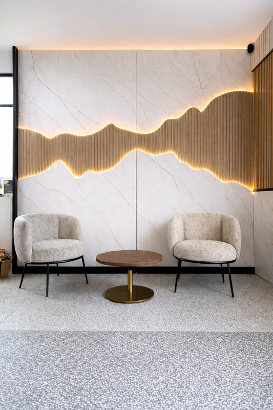 pvc marmolizado oro lineal