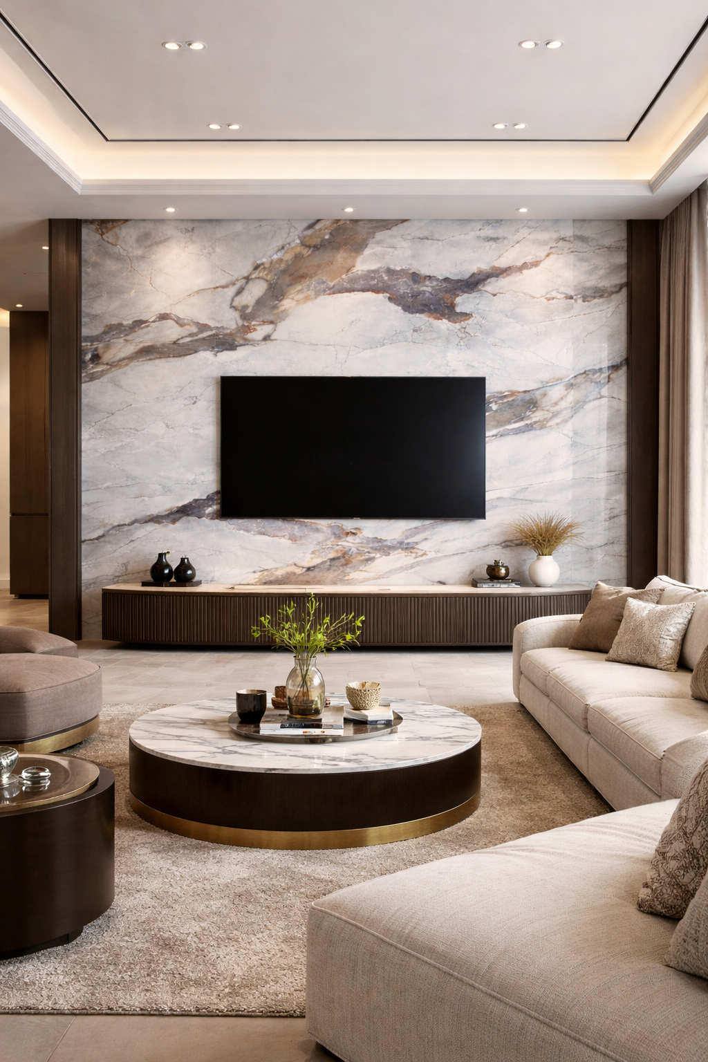 PVC Marmolizado Blanco Azul – pm 16 Revestimiento Decorativo para Pared