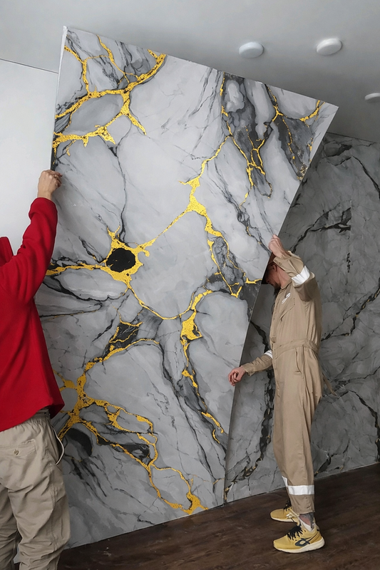 pvc marmolizado Negro Imperial