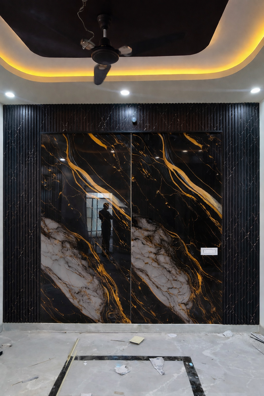 pvc marmolizado Negro Volcano