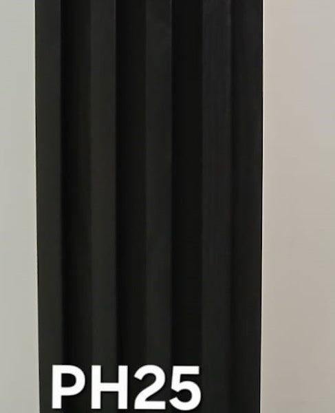 WPC  interior negro con textura ph25